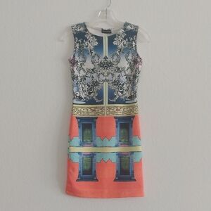 SIGNATURE Elegant Multicolor Sleeveless Bodycon Dress NWT